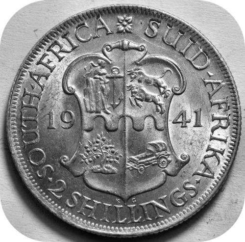 Top Grade SA Union:  1941 2 Shillings in Lustrous UNC!!