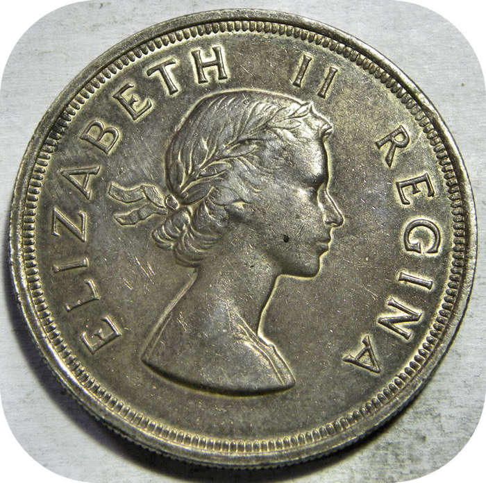 Winskoop SA Unie: 1955 Kroon 5/- in A/UNC onder R900!!!