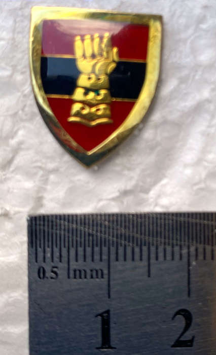HS024 - SADF Engineer Corps unit cravat pin/blazer collar badge