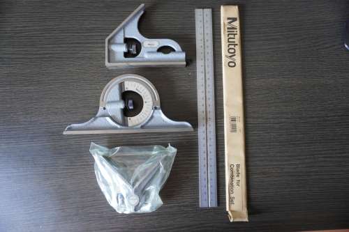 RARE FIND Mitutoyo Combination Square Sets Series 180-910 *still new, has never been used*