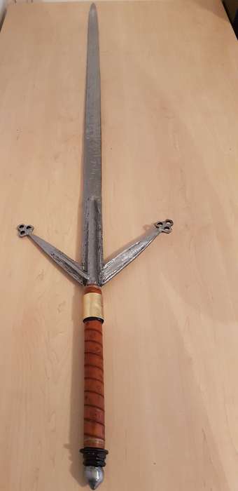 Massive Hand Forged Steel Claymore Sword Replica 1.56m Length (COLLECTION ONLY)