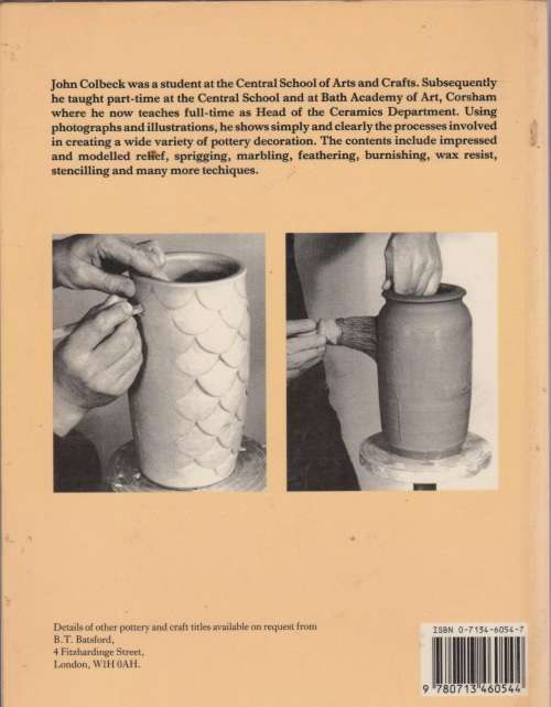 Pottery: Techniques of decoration by John Colbeck