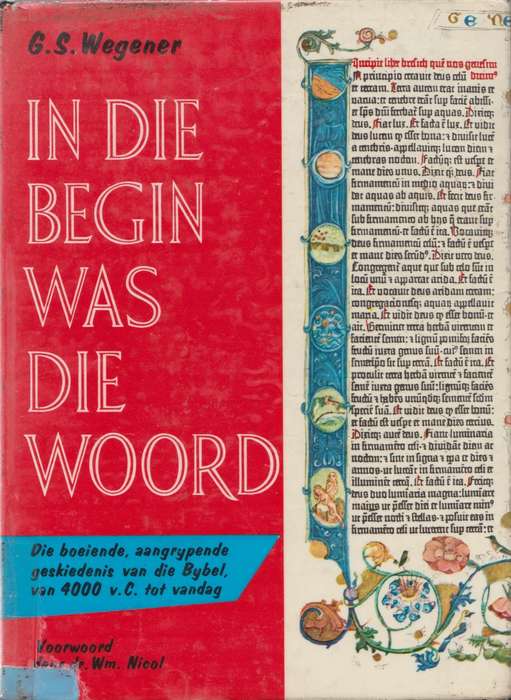 In die begin was die Woord deur G.S. Wegener