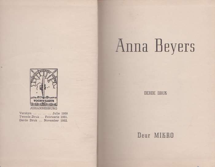 Anna Beyers (Derde Druk) deur Mikro