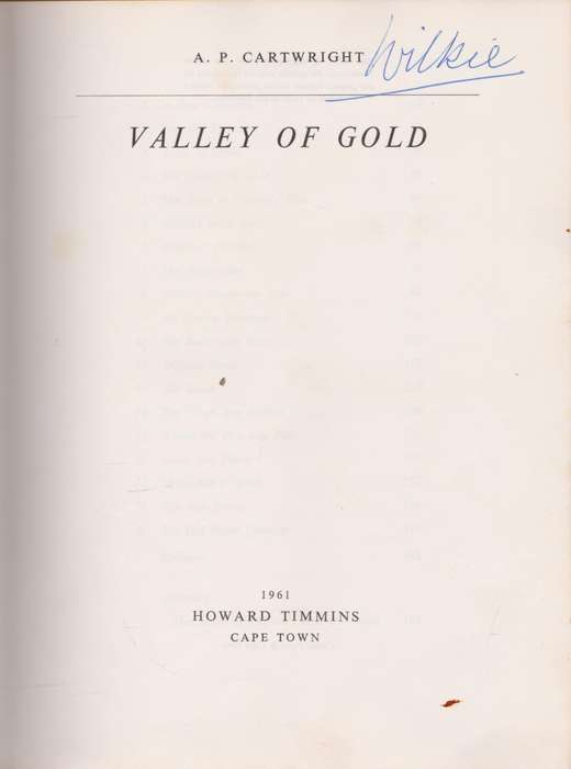 Valley of Gold by A.P. Cartwright
