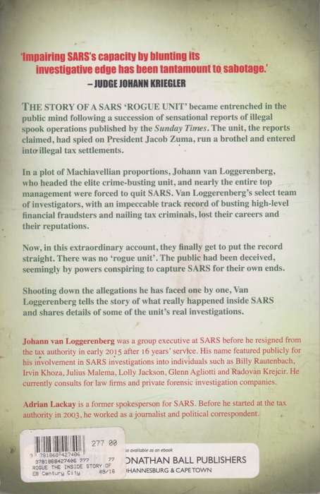 Rogue: the Inside story of SARS`s elite crime-busting unit by Johann van Loggerenberg