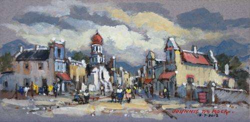 Wonderful Johnnie De Kock original (25x12cm) @ a low opening!!! Good investment!