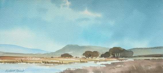 Beautiful Richard Rennie original watercolour(45x20cm).  Great investment.