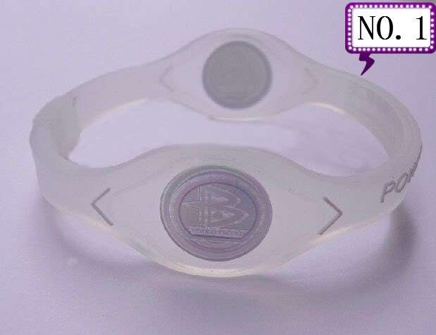 NEW Power Balance Wristband Silicone Bracelet White M