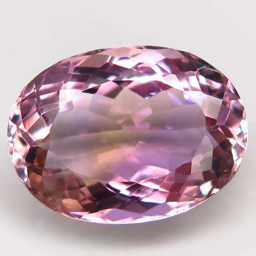 REAL BEAUTY!   15.19 CT OVAL FACET 100% NATURAL BI COLORED ANAHI AMETRINE