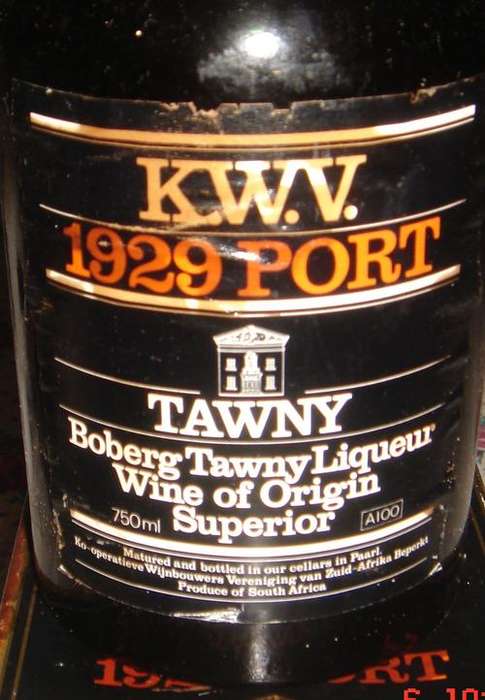 1929 KWV TAWNY PORT 750