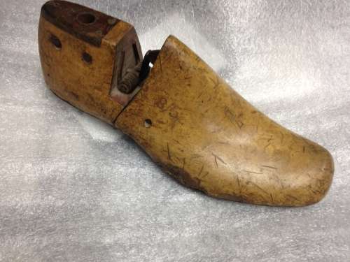Vintage cobbler shoe last interior decor item