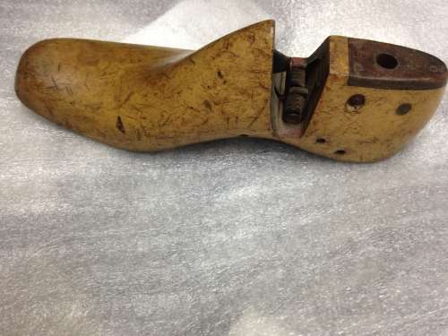 Vintage cobbler shoe last interior decor item