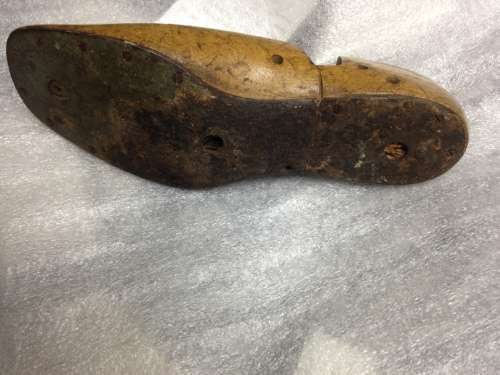 Vintage cobbler shoe last interior decor item