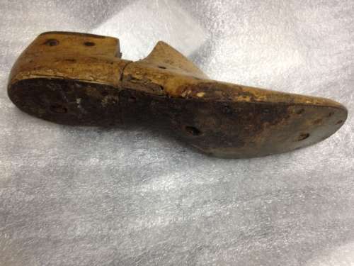 Vintage cobbler shoe last interior decor item