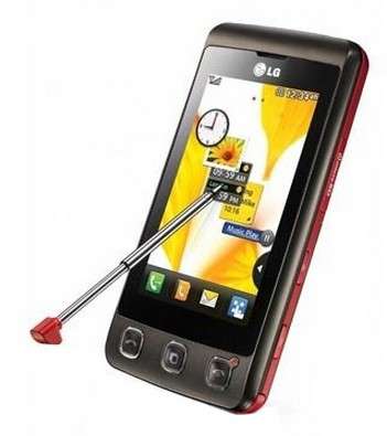 LG KP500 Cookie Mobile Phone (Unlocked) Red touch screen smartphone+8G free memory card