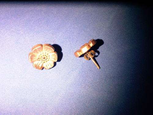 Solid Silver Flower Earings