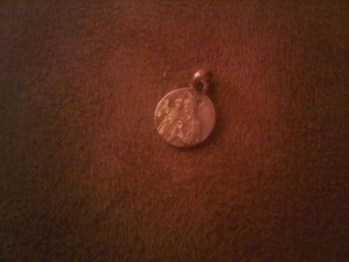 Vintage Sterling Silver Religious Icon Charm