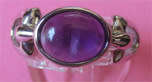 925-Sterling Silver and Genuine Amethyst Ring