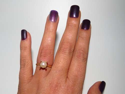 Sturdy Cultured Pearl Ring in 9ct Yellow Gold