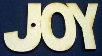Wooden Blank " JOY " - 172 x 96 x 6 mm
