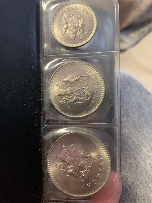 UNC Coin Set Of Rhodesia 1975