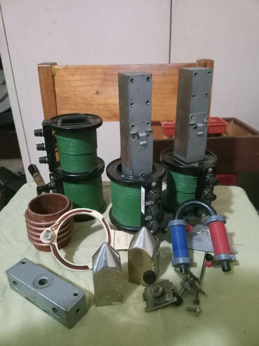 Antique Faraday Electromagnetic induction science kit + Accessories