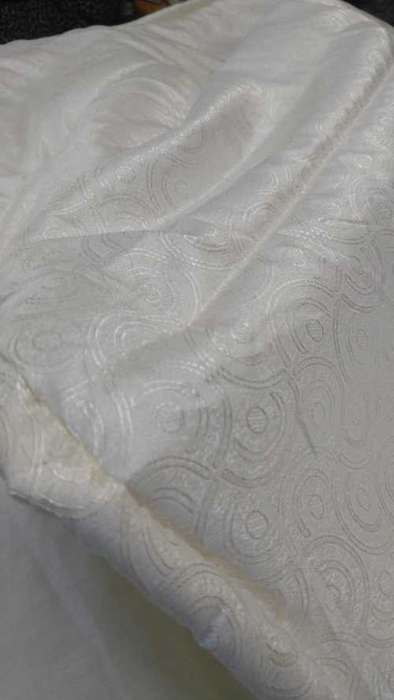 Super Luxury 3pc Jacquard Quilted Bedspread Comforter Throw Set (QUEEN, Cream) READ DESC