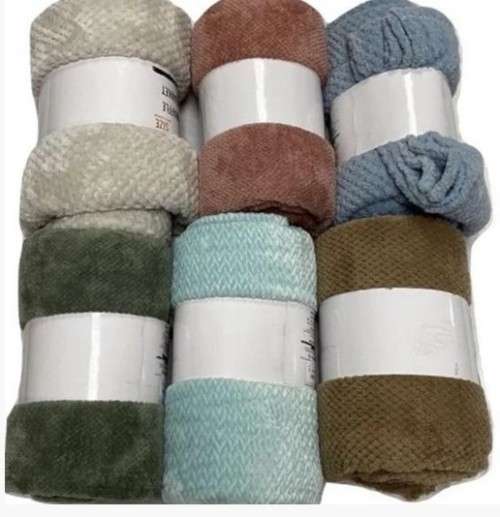 Super Soft Coral Fleece Waffle 200x220cm***ABSOLUTELY  WOW*STUNNING**QUEEN* SUPERB Quality 6 colours