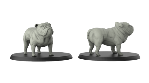 1:87 Scale - Bulldog (5 Pack)