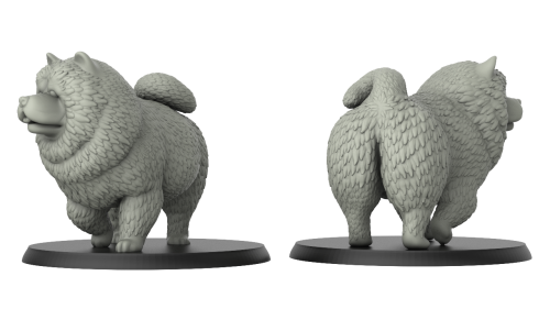 1:87 Scale - Chow Chow (5 Pack)