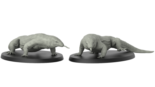 1:87 Scale - Komodo Dragon 2 (2 Pack)
