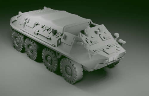 1:87 Scale - BTR60P - Closed