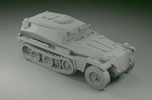 1:72 Scale - Sdkfz 253 Leichter Gepanzerter Beobachtungskraftwagen