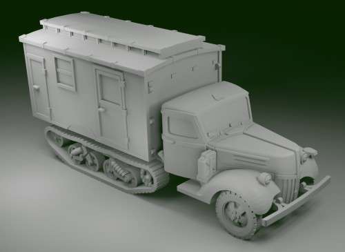 1:87 Scale - Ford V3000 Maultier - Early Ambulance
