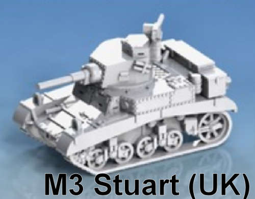1:72 Scale - M3 Stuart (UK) - Early