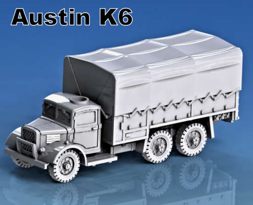 1:100 Scale - Austin K6 - Off Road Wheel - Closed