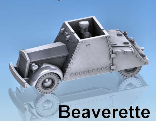 1:100 Scale - Beaverette Mk2 - Crewed