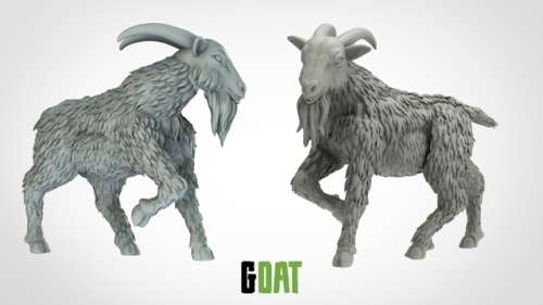 1:87 Scale - Goat (5 Pack)