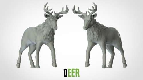 1:87 Scale - Deer - New Pose 1 (5 Pack)