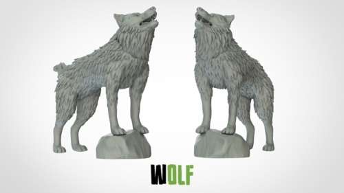 1:72 Scale - Wolf - New Pose 1 (5 Pack)
