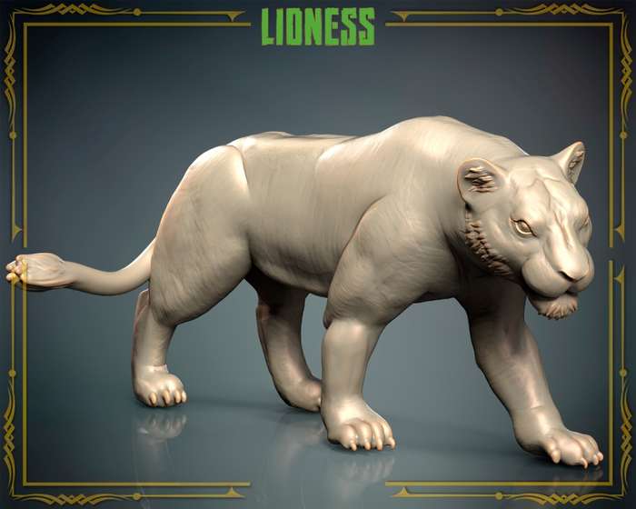 Animals Set 3 - Family - Lioness