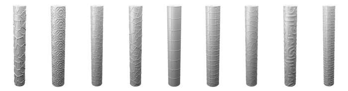 Textured Roller Set 14 - Long