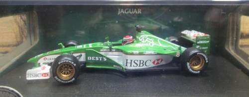 HOT WHEELS  NO 26753   2000  JAGUAR  R1  ` JOHNNY  HERBERT  ` -  MINT  -  BOXED WITH  DISPLAY CASE