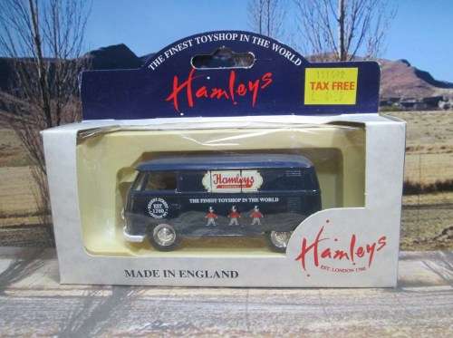 RARE LLEDO NO DG73012 - 1955  VW TRANSPORTER  VAN ` HAMLEYS TOYSHOP  `    MINT  - BOXED