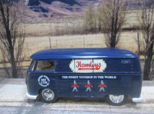 RARE LLEDO NO DG73012 - 1955  VW TRANSPORTER  VAN ` HAMLEYS TOYSHOP  `    MINT  - BOXED