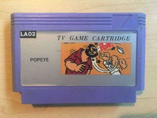 POPEYE - 8-bit - Famiclone - Golden China (Retro) - FREE SHIPPING!!!
