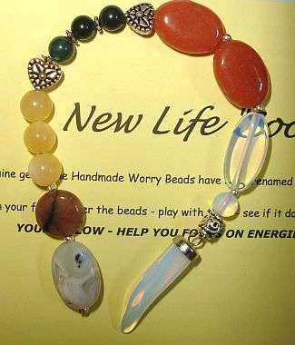 MARYKAY - NEW LIFE  SOOTHING BEADS - GENUINE GEMSTONE WORRY BEADS