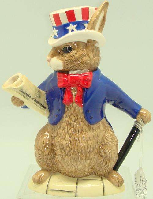 Royal Doulton Bunnykins Tea Pot - "USA President"