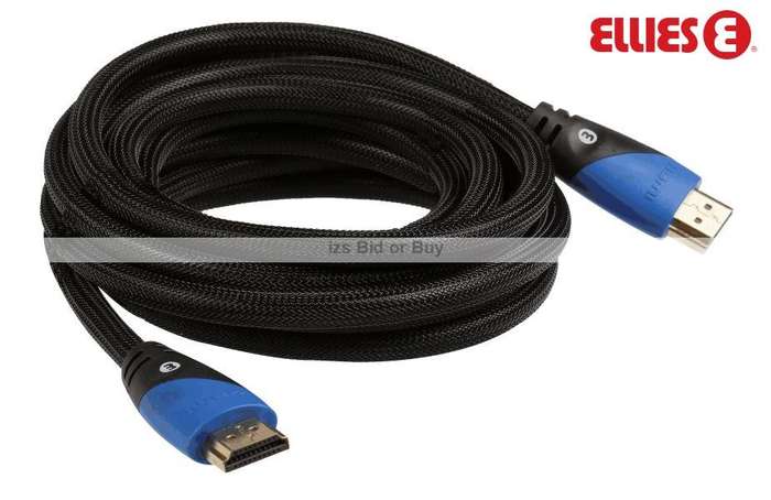 Ellies High Speed HDMI Cable 3Meter Version 1.4 Supports 3DTV & Ethernet. 10.2 Gbps